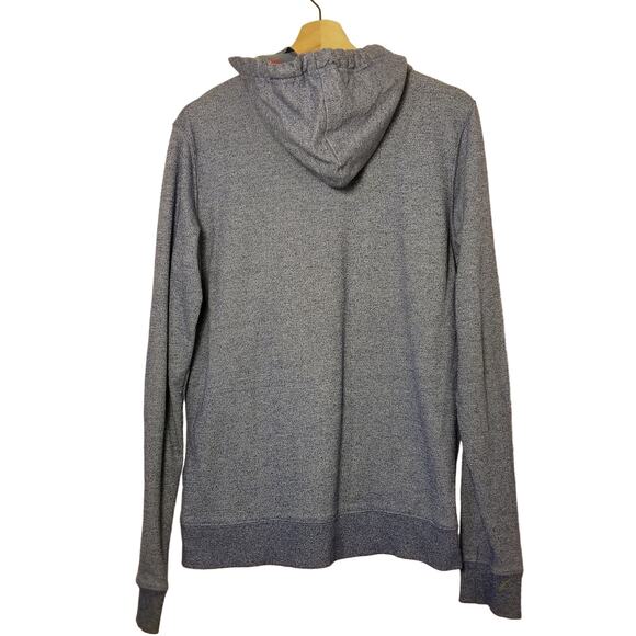 Beautiful Giant Full Zip Hoodie Size S Blue Heather Triangle Print Gorpcore Work - Picture 2 of 9